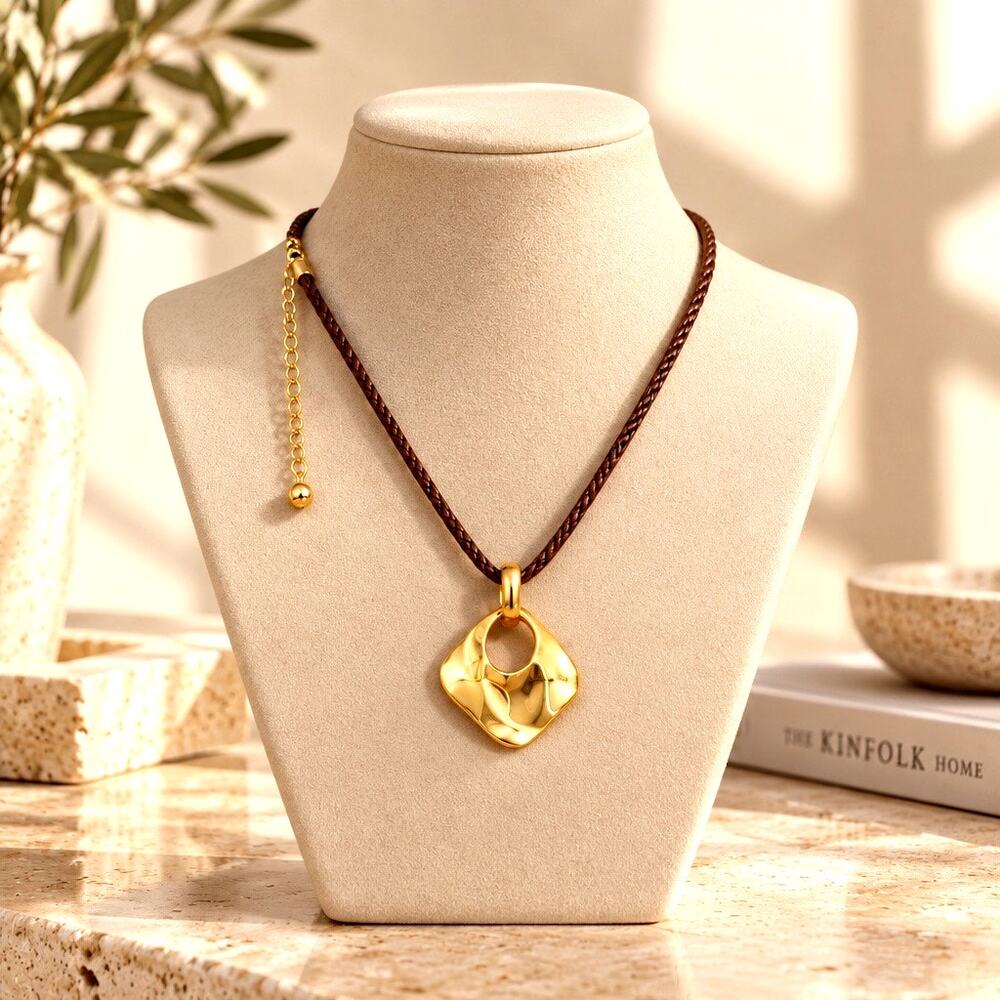 Vintage New Premier Designs Gold Pendant Necklace
